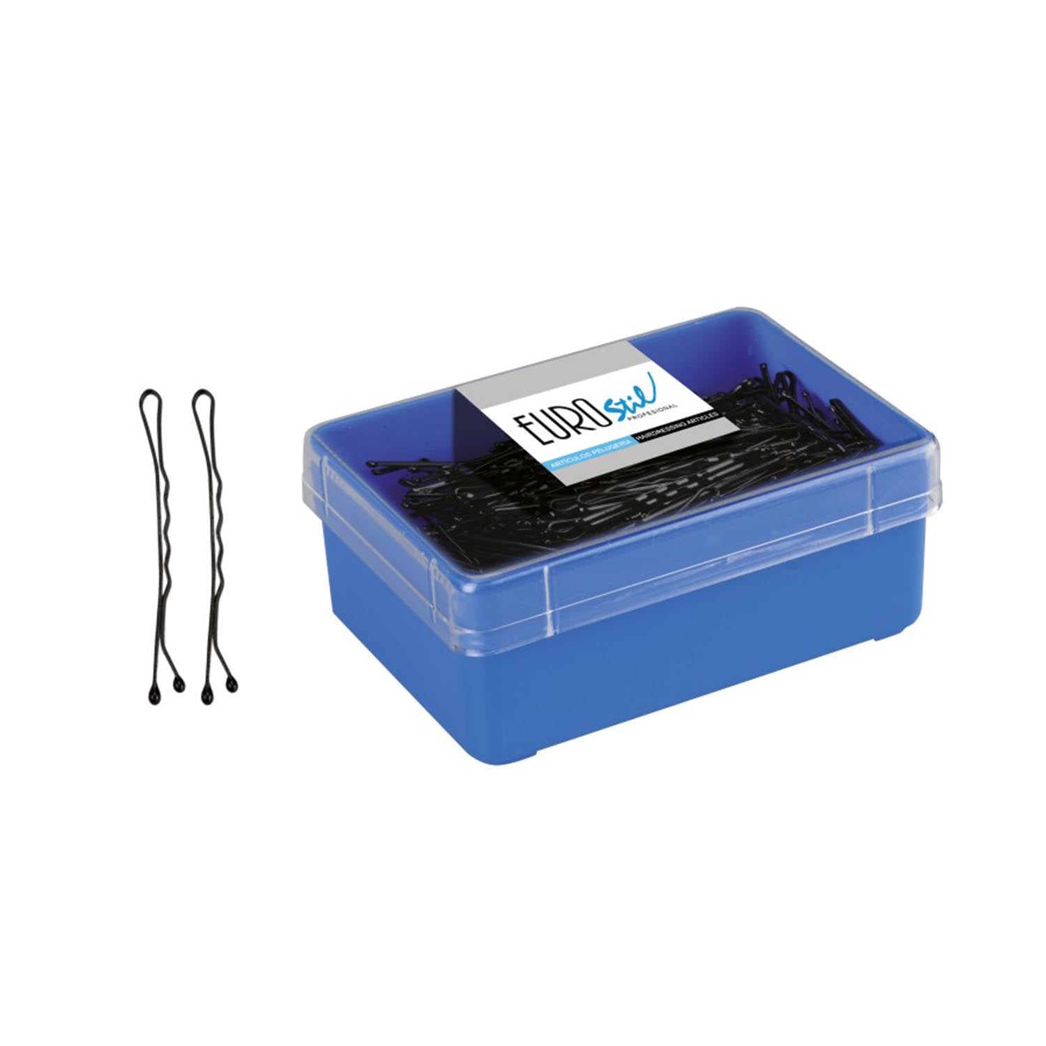 Eurostil Negro Negro Clips De Pelo 50Mm Caja 1Un